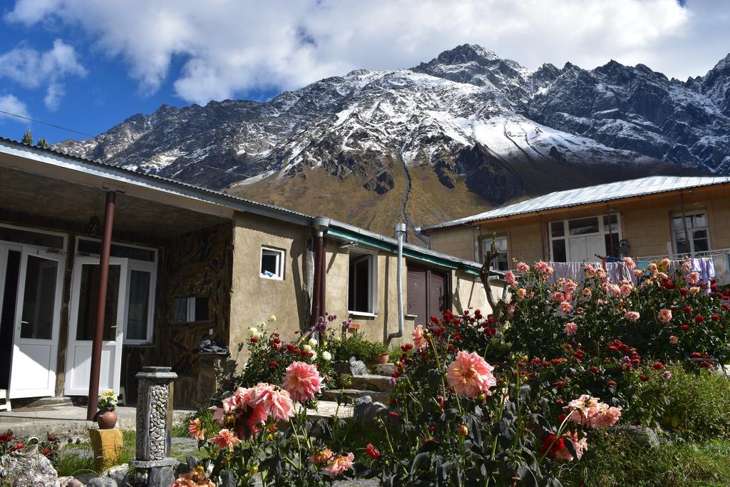 كازباجي Qusha Guesthouse Meeting In The Mountains And Views المظهر الخارجي الصورة